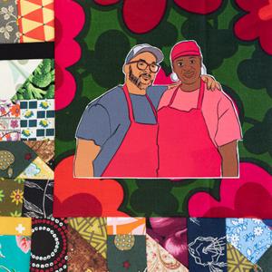 Steve and Sherice Garner smiling and posing together.