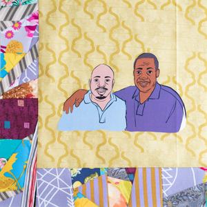 Frank and Eric Vernon smilling and posing together.