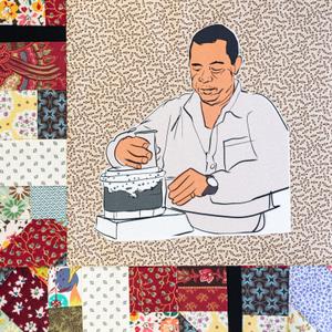 Clayton Triplette working.