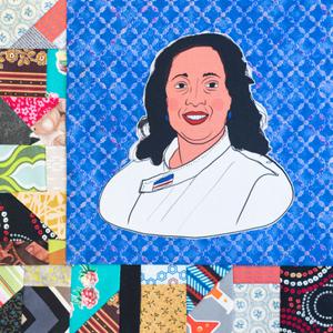 Kimberly Brown smiling.