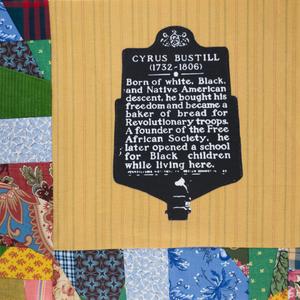 A gravestone of Cyrus Bustill.