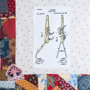 A drawing of a plow and its parts.